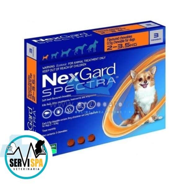 Nexgard Spectra 2-3.5 Kg 3 Comprimidos