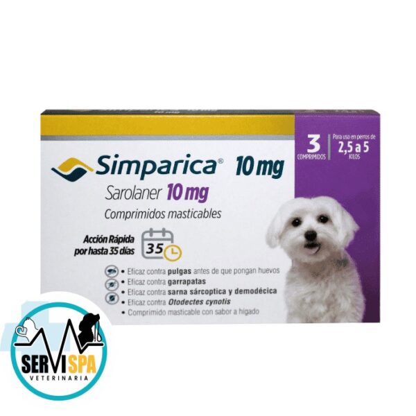 Simparica 2.5-5 kg 3 Comprimidos