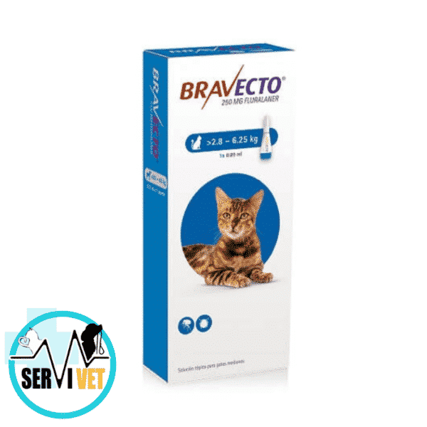 Bravecto gato 2.8 a 6.25 kg