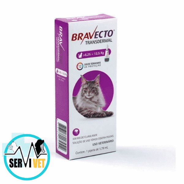 Bravecto gato 6.25 a 12.5 kg